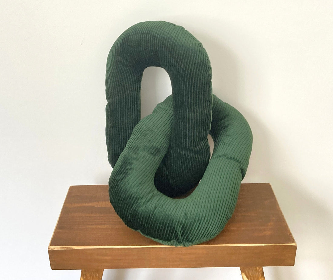 Emerald Green Chain Link Pillow