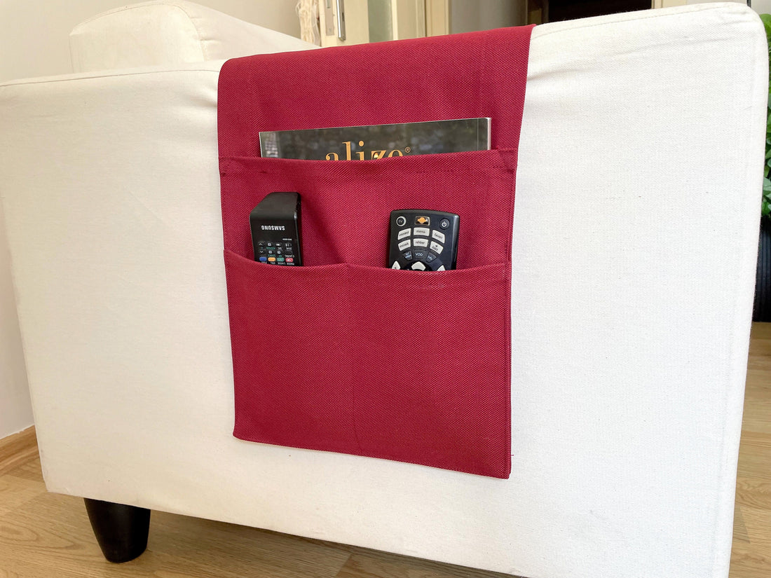 Burgundy Armrest Organizer