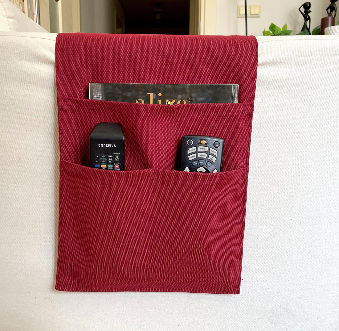 Burgundy Armrest Organizer