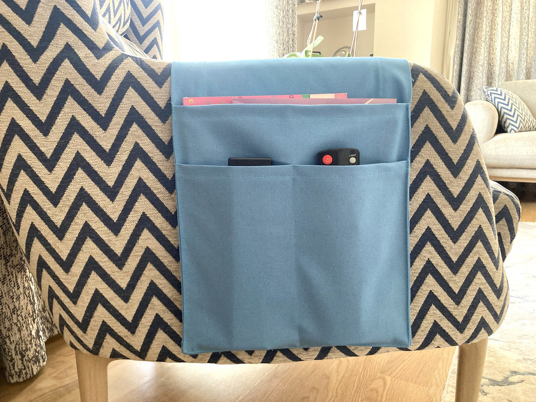 Blue Armrest Organizer