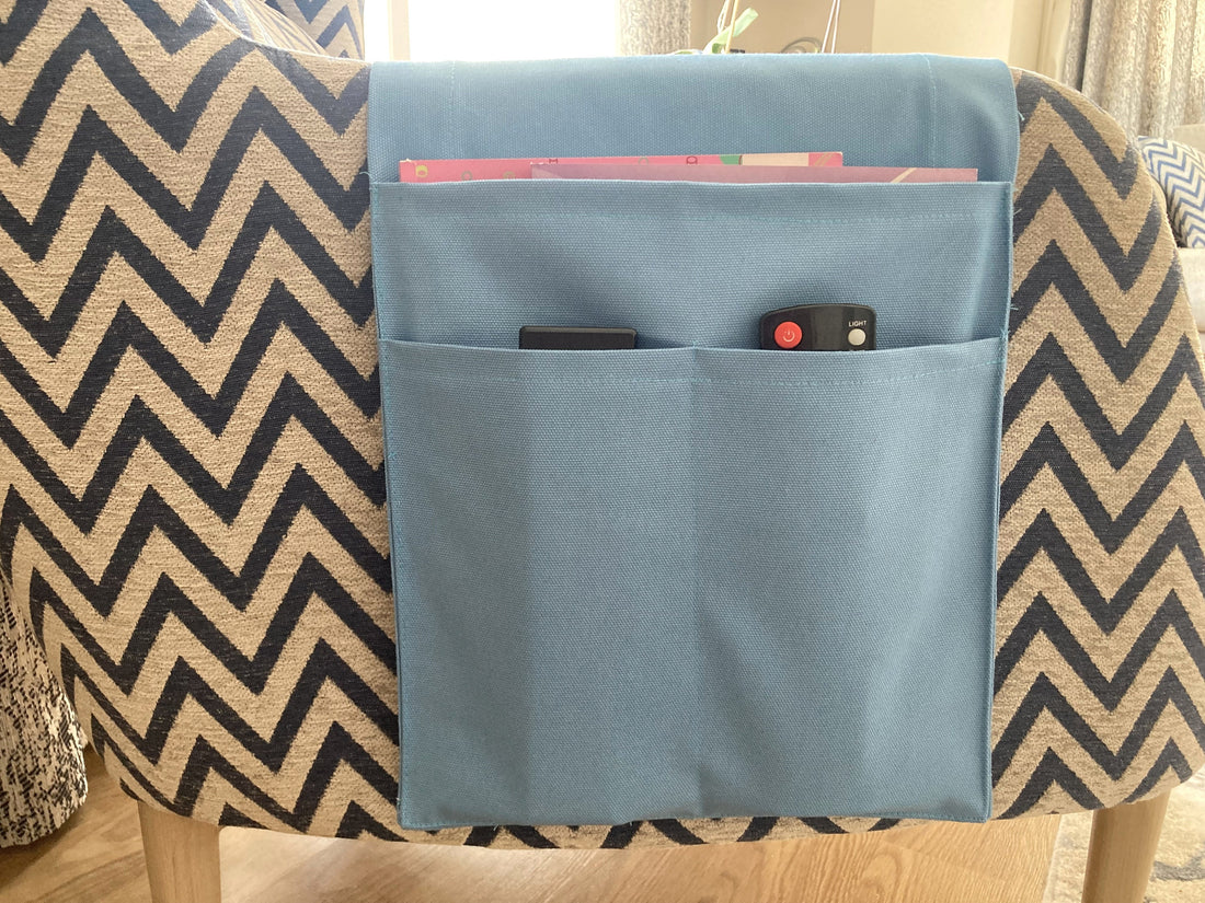 Blue Armrest Organizer