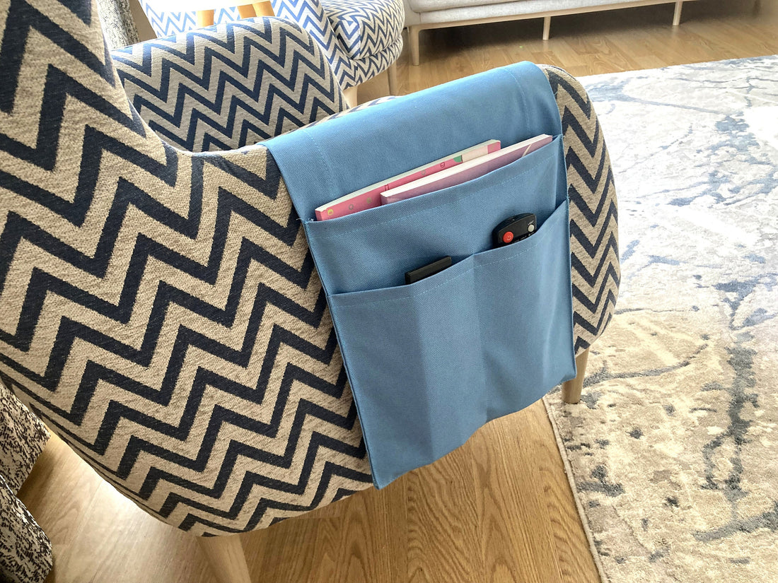 Blue Armrest Organizer