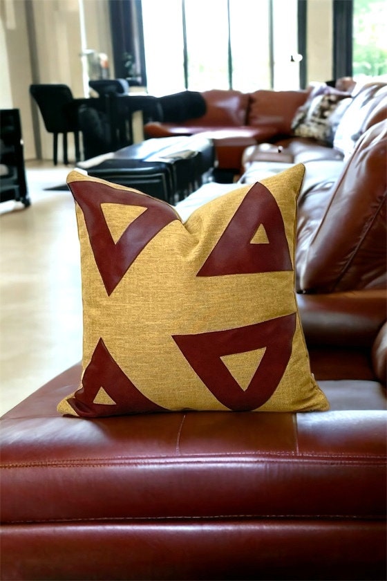 Mustard Linen Pillow Case