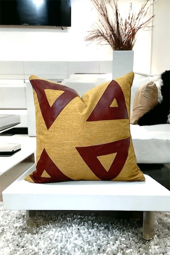 Mustard Linen Pillow Case