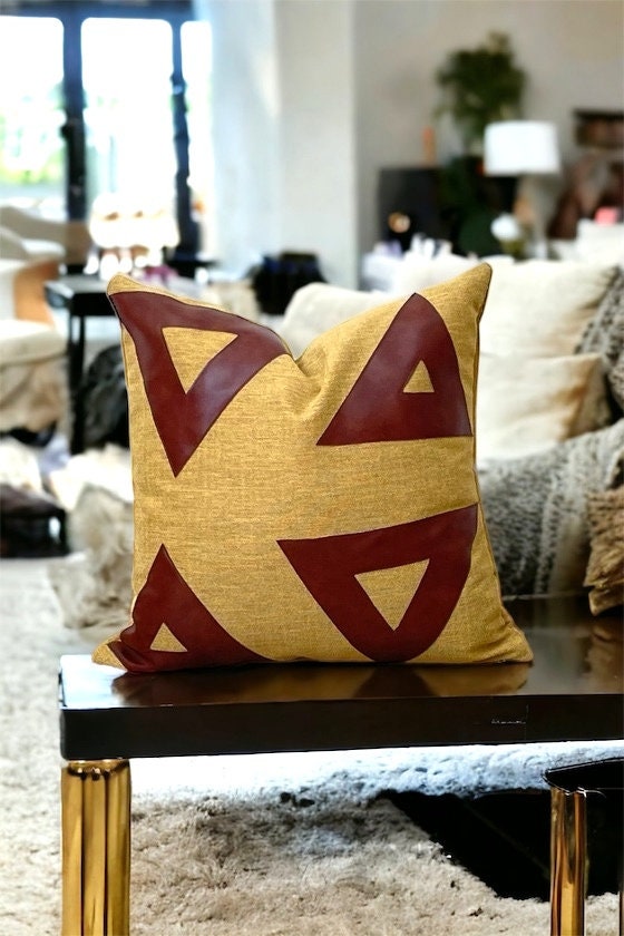 Mustard Linen Pillow Case