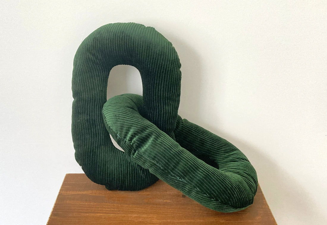 Emerald Green Chain Link Pillow