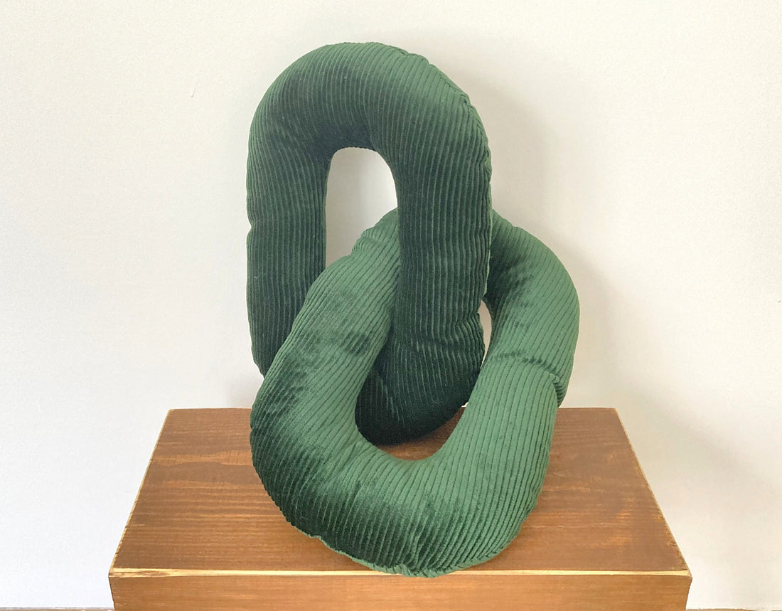 Emerald Green Chain Link Pillow