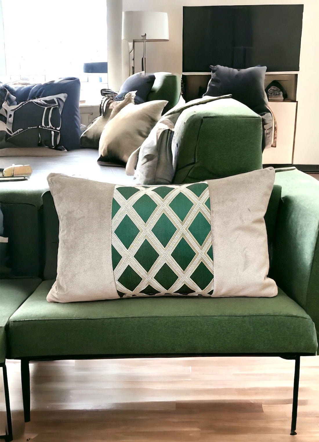 Emerald Green Velvet Pillow Cover