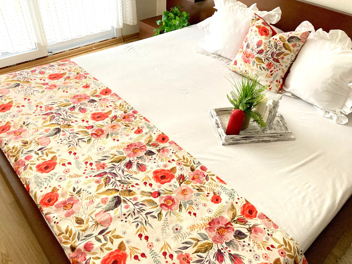 Floral Bed Runner