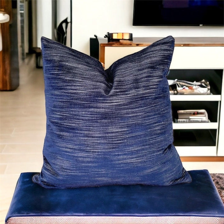 Navy Velvet Pillow Cover,Hand Made,Modern Pillows,Birthday Gift,18x18,20x20,Lumbar,Hand Made,Home Gift