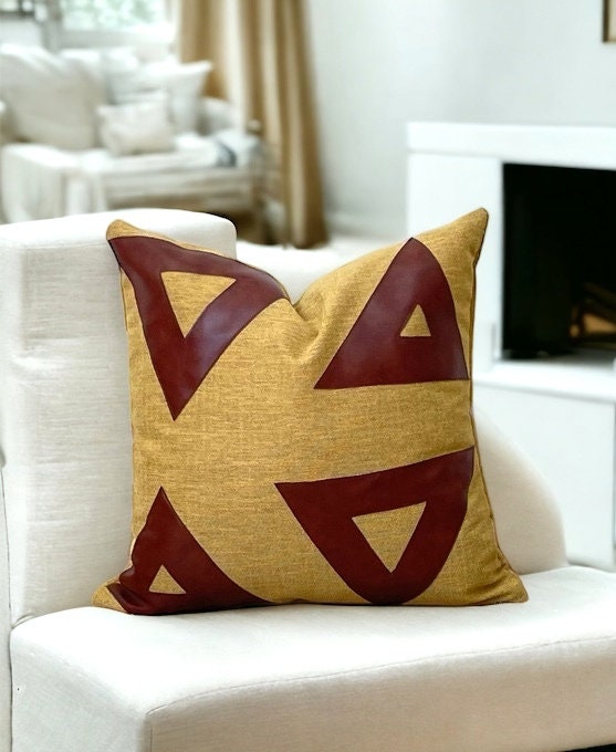 Mustard Linen Pillow Case