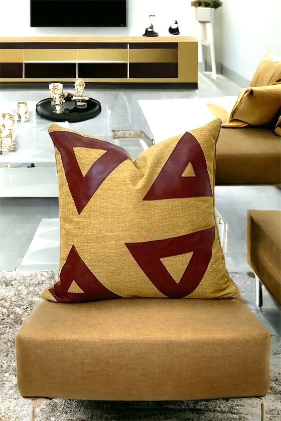 Mustard Linen Pillow Case