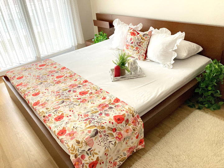 Floral Bed Runner