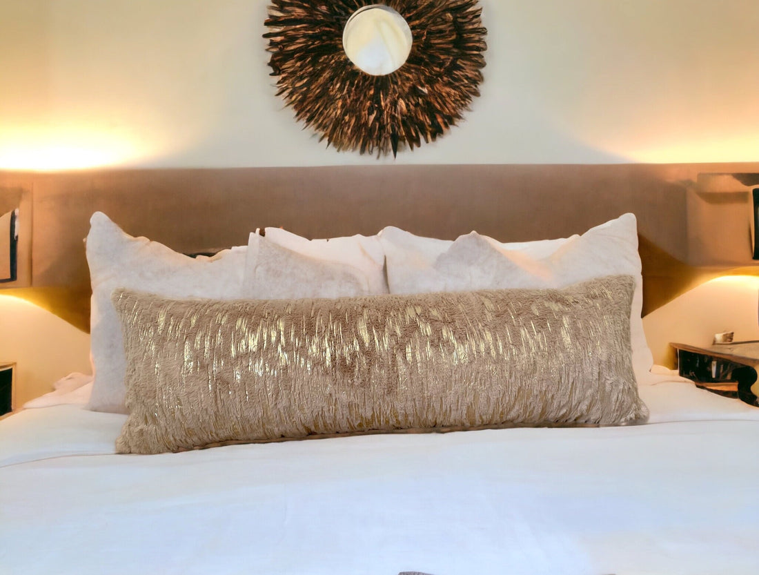 Camel Gold Extra Long Lumbar Pillow Cover