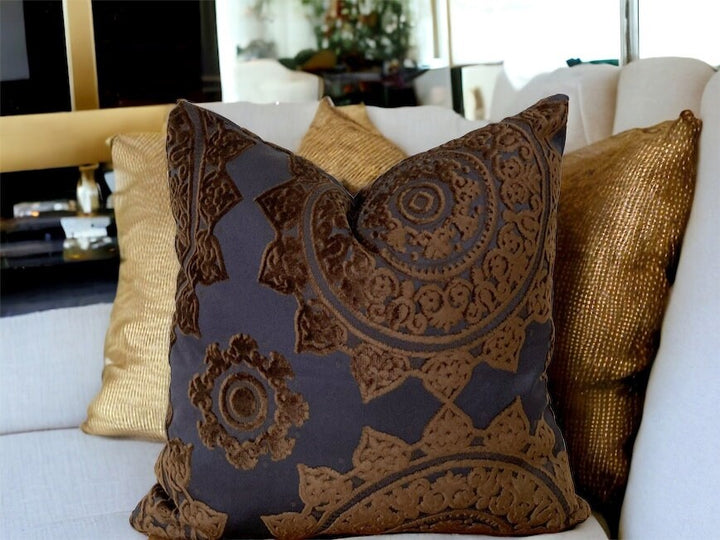 Floral Velvet Pillow Cover