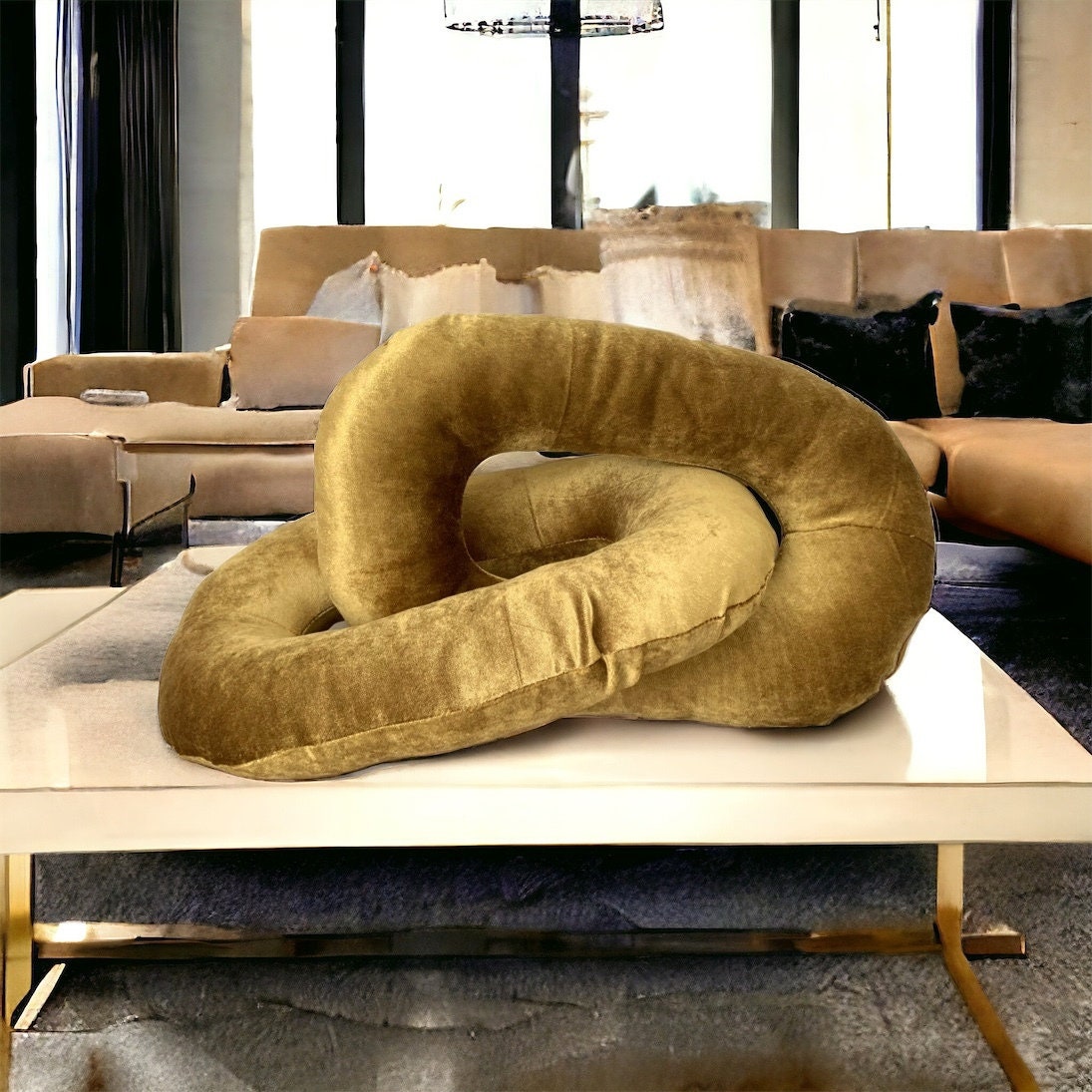 Modern Design Chain Link Pillow