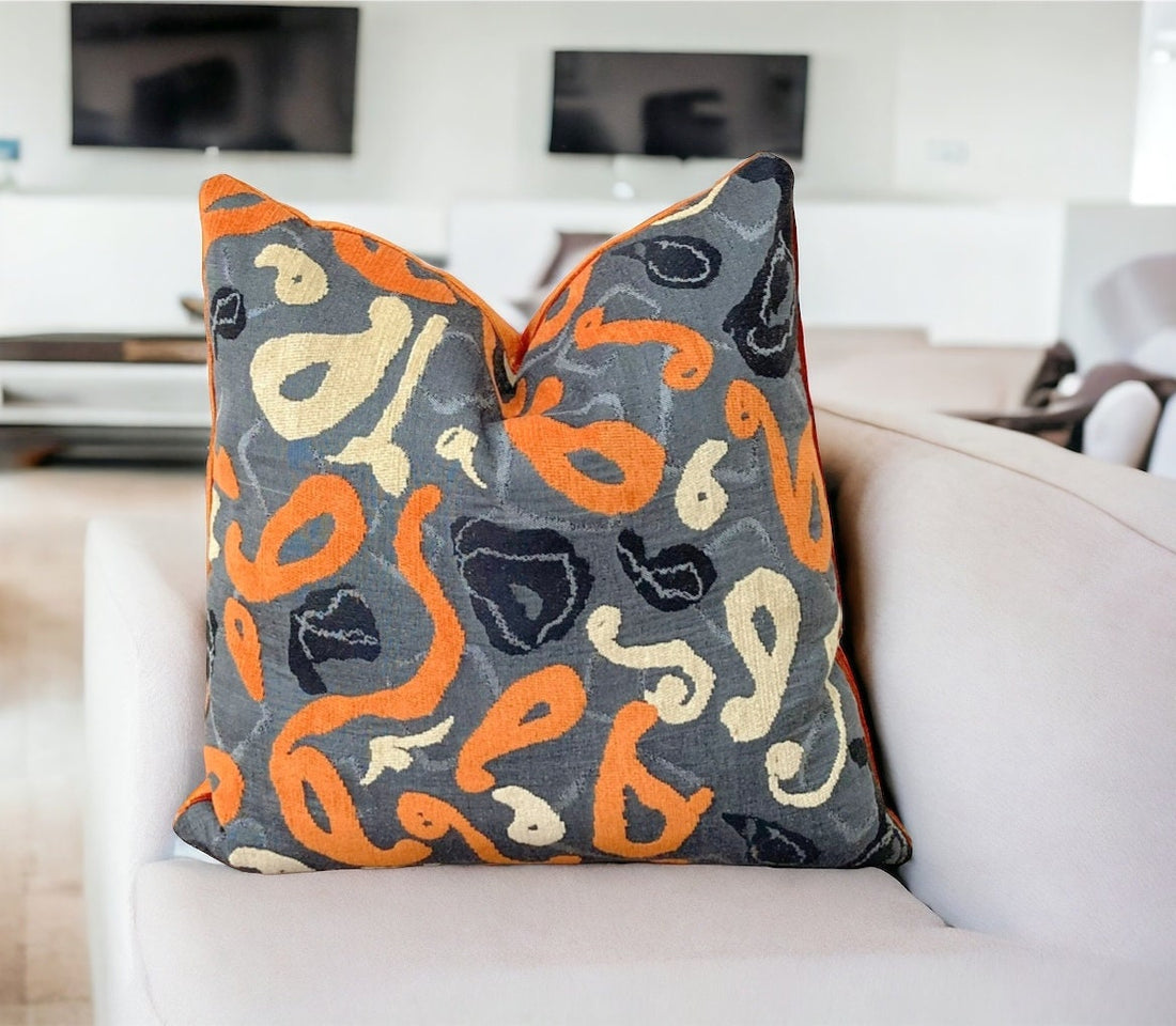 Unique Velvet Geomatric Design Pillow Cover