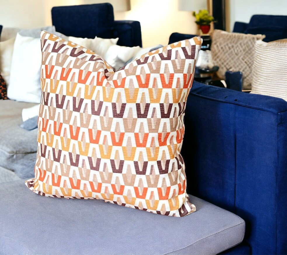 Geometric Velvet Pillow Cover