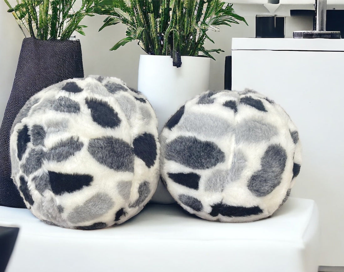 Faux Fur Cozy Ball Pillow