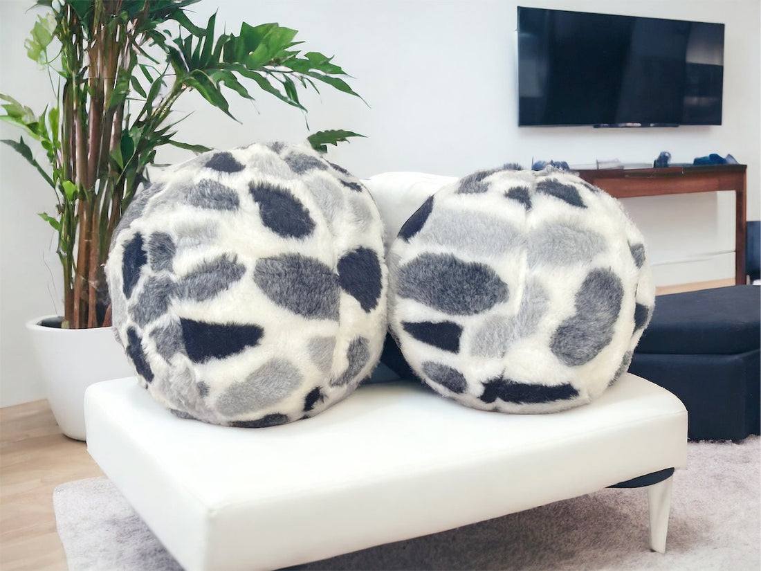 Faux Fur Cozy Ball Pillow