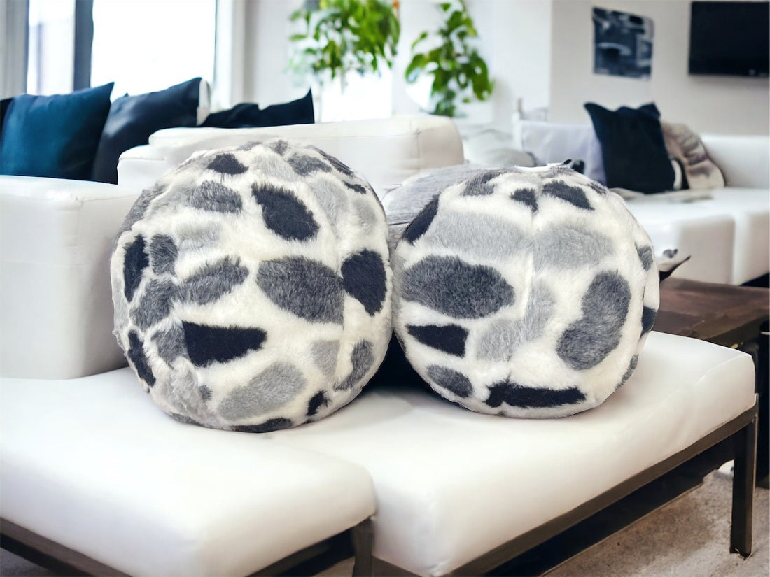 Faux Fur Cozy Ball Pillow