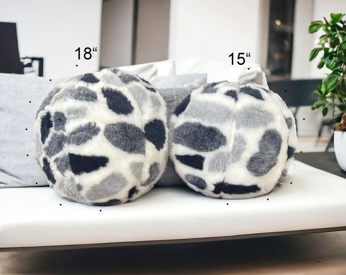 Faux Fur Cozy Ball Pillow