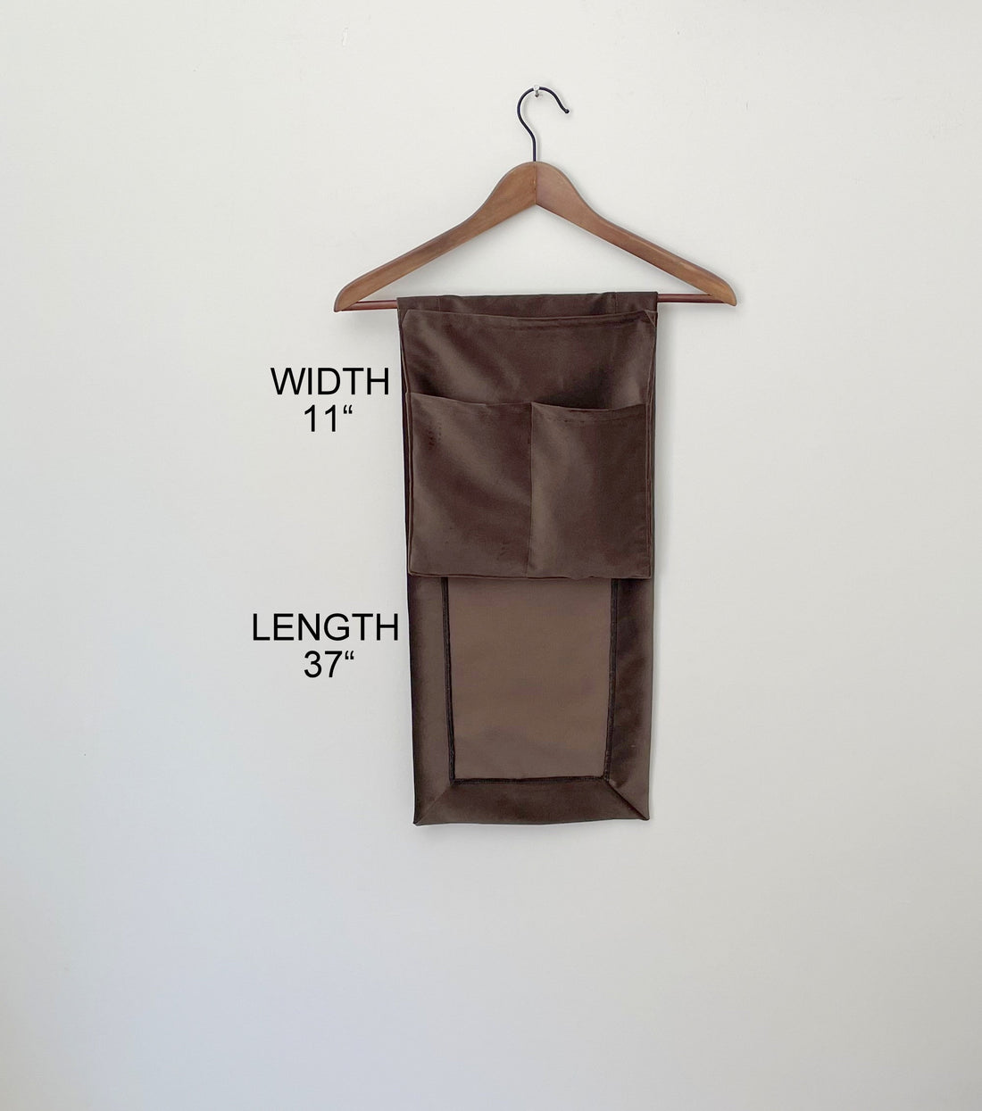 Light Brown Velvet Armrest Organizer