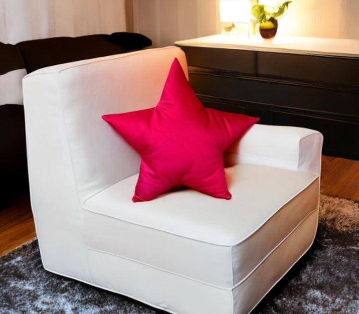 Hot Pink Velvet Star Shaped Pillow