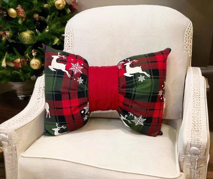 Cute Christmas Bow Pillow