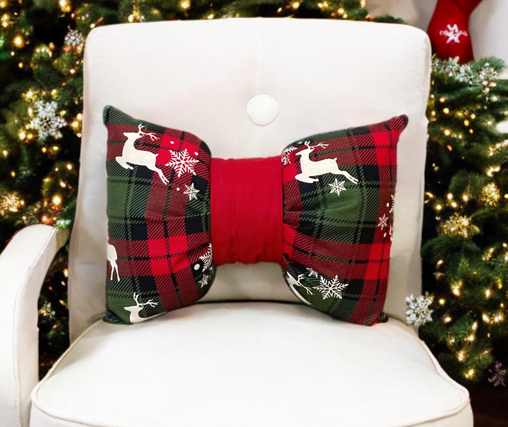 Cute Christmas Bow Pillow