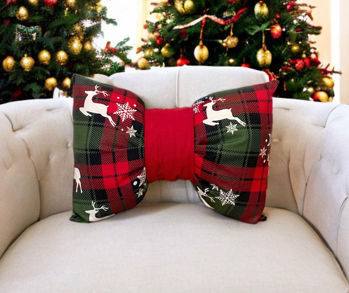 Cute Christmas Bow Pillow