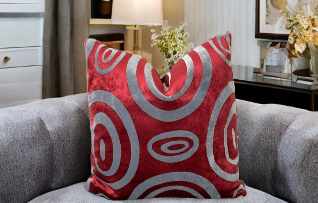 Geometrical Velvet Pillow Cover