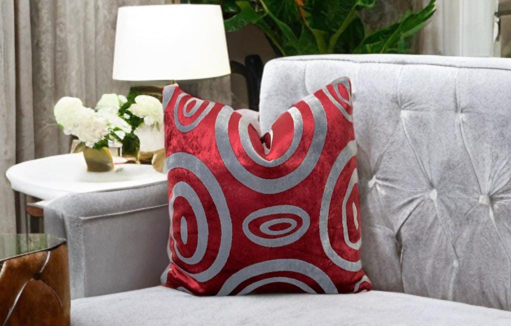 Geometrical Velvet Pillow Cover